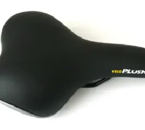 Saddle, Ladies, Vinyl Top, Double Density Foam, 250 x 180mm BLACK, Quality Velo manufactured product