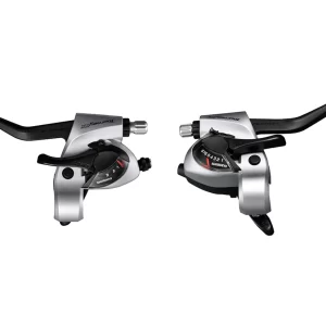 Shimano Tourney TXST-TX800 Ez-Fire 8 Speed Shift Lever Set - Silver