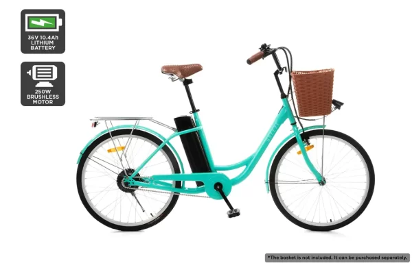 Step-Through Ladies Vintage Cruiser Electric Bike