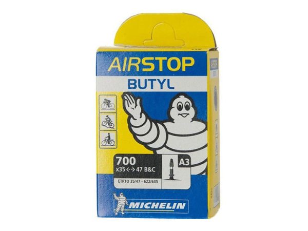 Michelin A3 AirStop Schrader Valve Inner Tube 700c x 35/47