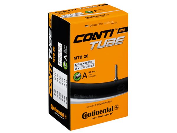 Continental MTB 26 Schrader Inner Tube 26 x 1.75 - 2.5 - 26x1.75-2.5