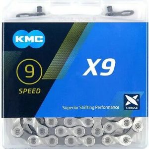 CHAIN - 9 Speed - KMC X9.93 - 116L - SILVER/GREY - w/Connect Link