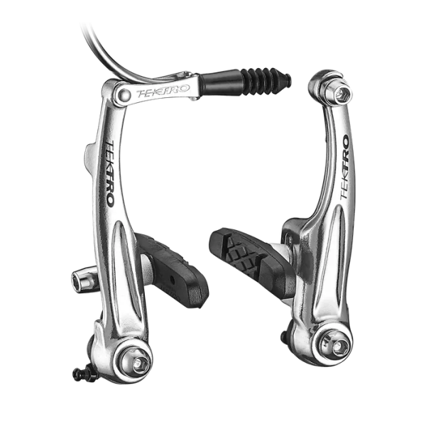 A NEW ITEM - BRAKE Tektro V Brake, 102mm Arms, Forged Alloy Arms, SILVER (for one wheel)