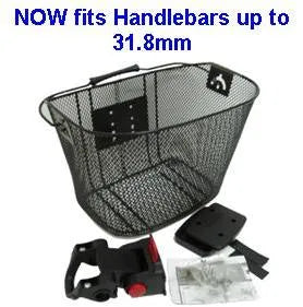 BASKET - Front, Mesh, With New Angle Adjustable Bracket