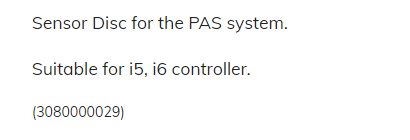PAS Sensor Disc