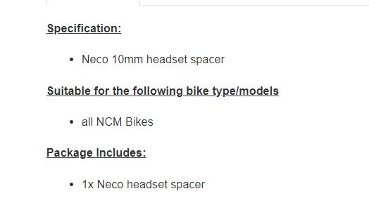 NECO Gasket, Spacer, AS3610 10mm