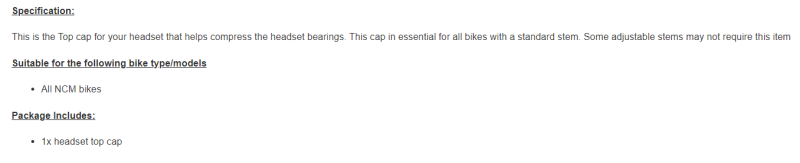 NECO Top Cap for headset