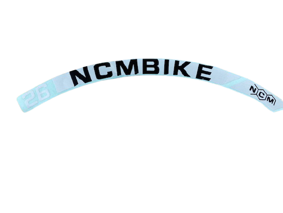 NCM Bikes rim sticker 26 inch Prague [White]