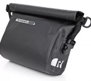 ROSWHEEL Handle bar bag, compact, L27,H21.5,W9cm waterproof w/removable shoulder carry strap.velcro attach