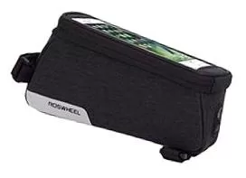 ROSWHEEL, Top bar bag, phone holder (max 140mm screen size) and large capacity storage, velcro secure mounting