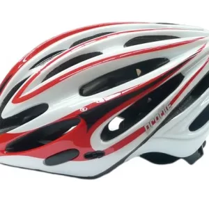 HELMET Profile, Double In-mould, Full retention ring for greater comfort, Dial Fit System, Small/Medium (54-58cm) Red/White