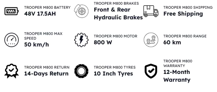 DiroDi Trooper M800 Electric Scooter