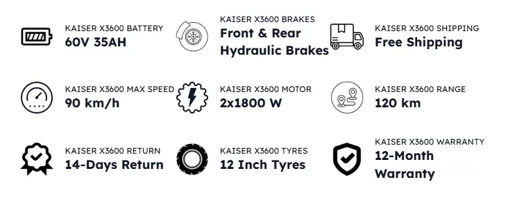 DiroDi Kaiser X3600 Electric Scooter