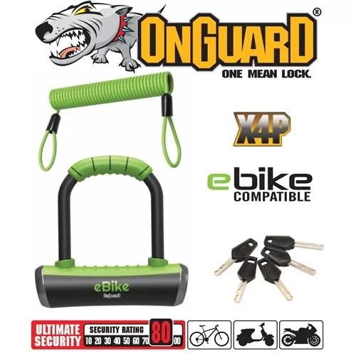 Pitbull Series Mini U-Lock Keyed 9cm x 14cm D 14mm - e-Bike