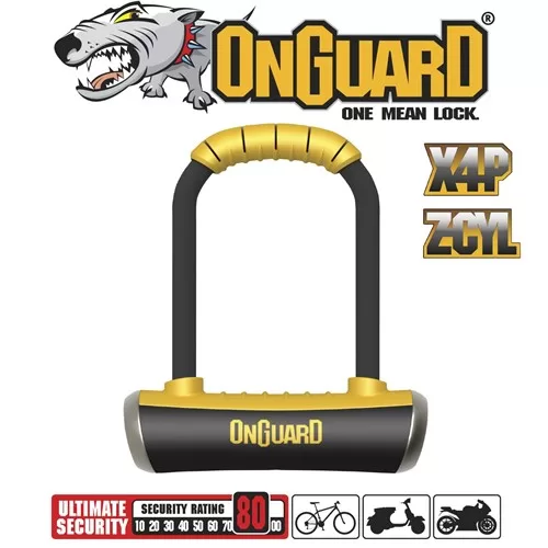 Pitbull Series - Medium U-Lock Keyed - 9cm x 17.5cm D 14mm