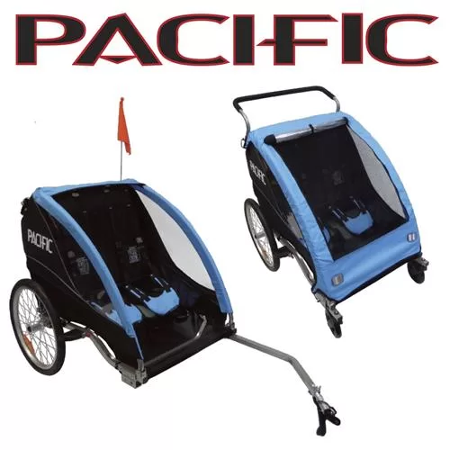 Deluxe 2 In 1 Trailer/Stroller - 2 Child